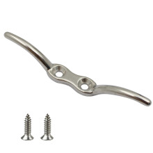 Flagpole Cleat 316 Stainless Steel, 6Inch, Hardware Included, NonRusting Pole Cleat for Flag Poles