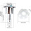 Toilet Flush Button Oval Shape Double Push Button Cistern Flush Replacement Compatible with Standard Toilets 3