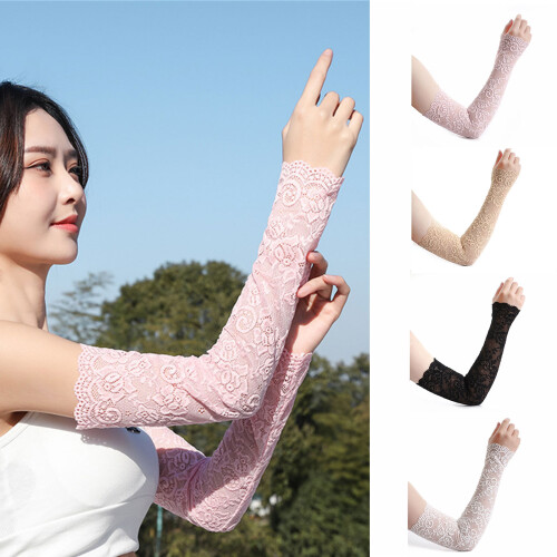 Kühlende, sonnenschützende Armstulpen, elastisches-Rosa 2