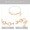 Modische Taillenkette, verstellbare Taille, Schmuck,-Stahlfarbe 3