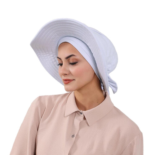 Verstellbare Sonnenschutzkappe und Haarwickel-Set,-Khaki 2