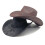 Adjustable Western Cowboy Hats Unisex Foldable Hat-Black M 7