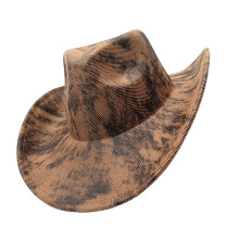 Praktische Western-Cowboyhüte im Vintage-Stil, faltbar-Khaki M