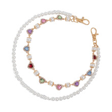 Ausgefallene Unisex-Geldbörsenkette mit glitzernden-Golden 01750