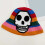 Artistic Skull Striped Fisherman Hat Windproof Sun Protective 3
