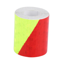 Fluorescent Red Reflective Safety Tape High Reflectivity Self Adhesive UV Resistant Long Service Life Outdoor Waterproof Hazard Conspicuity Wide