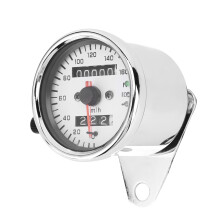 Contachilometri/tachimetro per moto in acciaio inossidabile, facile installazione, indicatore universale 12V con elevata capacità di lettura,