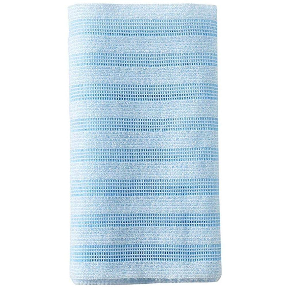 Light/Blue Exfoliating Back Scrubber Towel, Easy To Reach, Rich In Lather, Skinfriendly ( Blue)