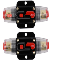 Wasserdichter Leitungsschutzschalter mit manueller Rückstellfunktion, rückstellbare Sicherung für 12–48 V DC-Überlastschutz, manueller