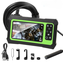 Endoscopio con funzione di registrazione video e schermo IPS da 4,3 pollici, endoscopio digitale per ispezione con immagini HD 1080P e 8 luci LED,
