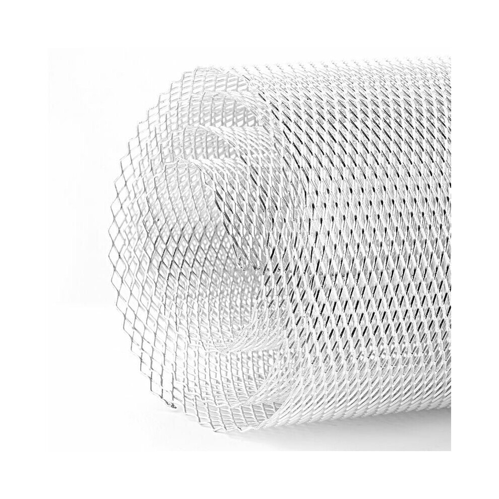 Automotive Grille Insert, Aluminum Alloy Car Grill Mesh Sheet Resistant To Corrosion, Waterproof For Long Service Life, Universal Fit For Silver 9448196434956