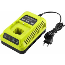 Chargeur de remplacement Ryobi, chargeur IntelliPort avec conception à double port et compatibilité 12 V-18 V pour batteries lithium-ion NiCad