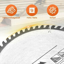 Circular Saw Blade For Wood Plastics, Fine Finish 250Mm Table Saw Blade With Rust-Proof Coating And Increased Cutting Seam Thickness, Power Tool