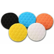 Conjunto de 5 esponjas de polimento inovadoras, acessórios para polidoras de carros, discos de corte e discos de enceramento, design hexagonal de