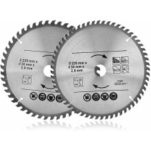 Kickback Reducing Design Circular Saw Blade For Wood Plastics, Fine Finish 250Mm Power Tool Carbide Cutting Disc With Increased Cutting Seam