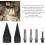 Conical Wood Splitting Drill Bit, Multi Function Removable Firewood Log Splitter Suitable for Many Occasions, Wood Splitter Drill Bits Sturdy & 2