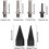 Conical Wood Splitting Drill Bit, Multi Function Removable Firewood Log Splitter Suitable for Many Occasions, Wood Splitter Drill Bits Sturdy & 5