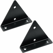 Équerres de fixation d'angle pour meubles, équerres triangulaires universelles en acier inoxydable, supports d'étagère invisibles avec rebord