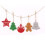 Festival Felt Gingerbreads Snowflake Decorations 10Pieces-3 6
