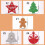 Festival Felt Gingerbreads Snowflake Decorations 10Pieces-3 5