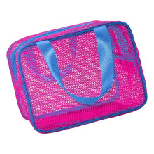 Quick Drying Ventilated Mesh Carryall Bag Travel-rose red