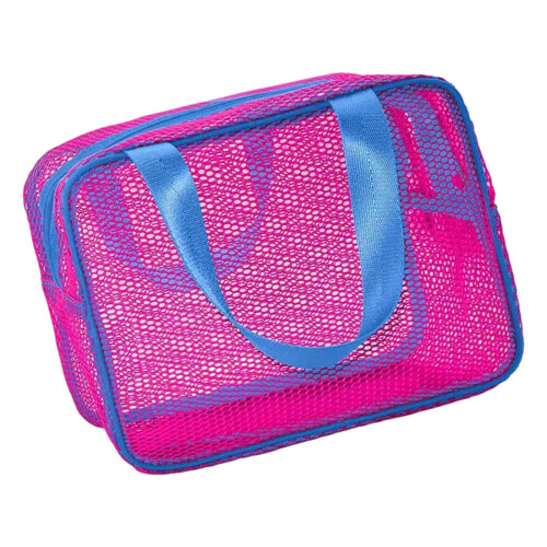 Quick Drying Ventilated Mesh Carryall Bag Travel-rose red
