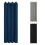 Soundproof Thermal Curtain Cold Blocking-Light Grey 132 160cm 2