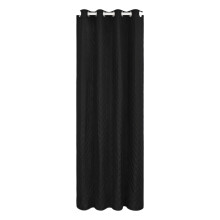 Winter Thermal Insulated Room Darkening Curtain-Black 132 241cm