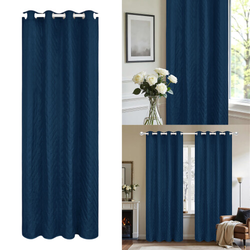 Soundproof Thermal Curtain Cold Blocking-Light Grey 132 160cm 2