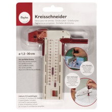 Kreisformschneider - Karte-LS1pce - 5 Ersatzmesser - Mehrfarbig - Für Erwachsene - Unisex