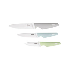 Bloco de 3 facas - LIVOO - MEC137 - 7,5 / 10 / 12,5 cm - Lâmina de cerâmica - Compatível com máquina de lavar louça
