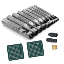 Holle lederen perforators Tool Heavy Duty metalen ronde-D