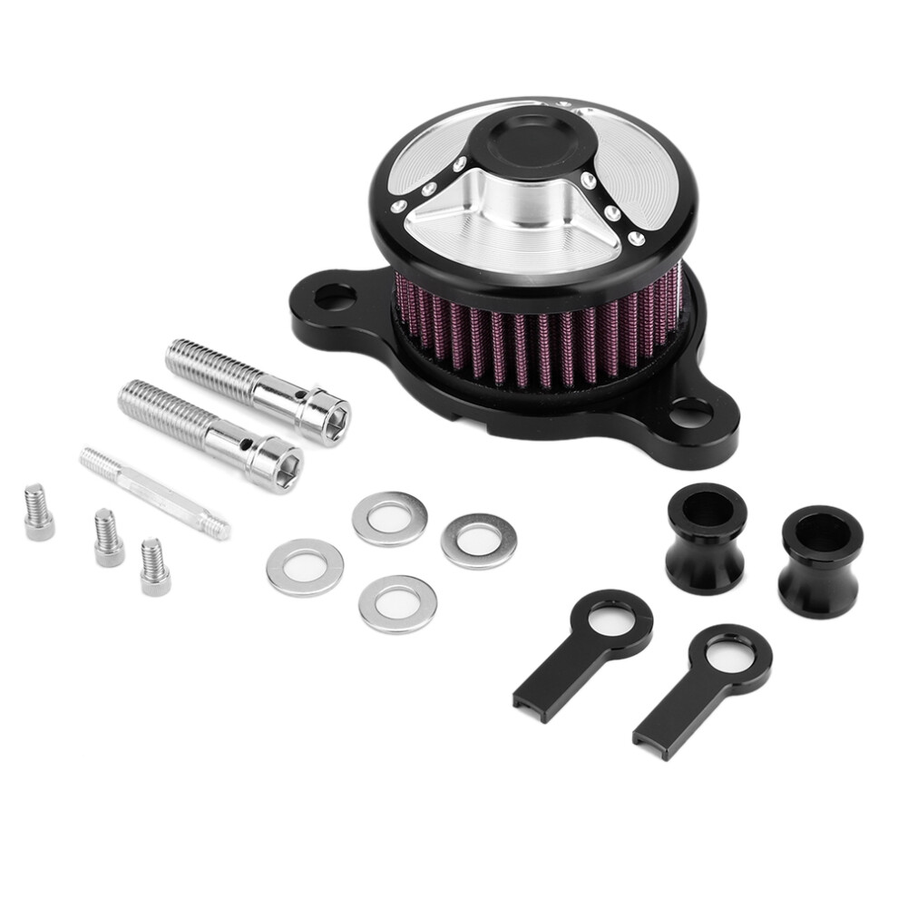 Air Cleaner Intake Filter Billet Aluminum Cnc Machined For Harley Davidson Sportster Xl883 Iron 883 Forty Eight Washable Filter System Enhance Air 9358999004518