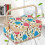 Large Vintage Sewing Basket with Multiple Compartments for Threads and Needles Storage, Style E 3