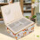 Large Vintage Sewing Basket with Multiple Compartments for Threads and Needles Storage, Style E 2