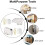 Spring Loaded Mini Tip Catch Cabinet Door Lock, Rust-Proof, Easy Installation, High-Quality Spring, For Kitchen And Attic Doors, 2PCS 6