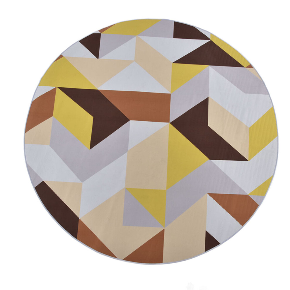 Artistic Design Mouse Pad Smooth Micro Weave Surface Non Slip Rubber Base Stitched Edge Durability Round Shape Ergonomic Comfortable Mat For Gamers 9169997540171