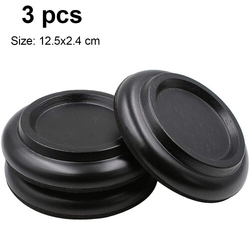 Solid Wood Material Castor Cups, Wide Application Non-Slip Felt Mats 1