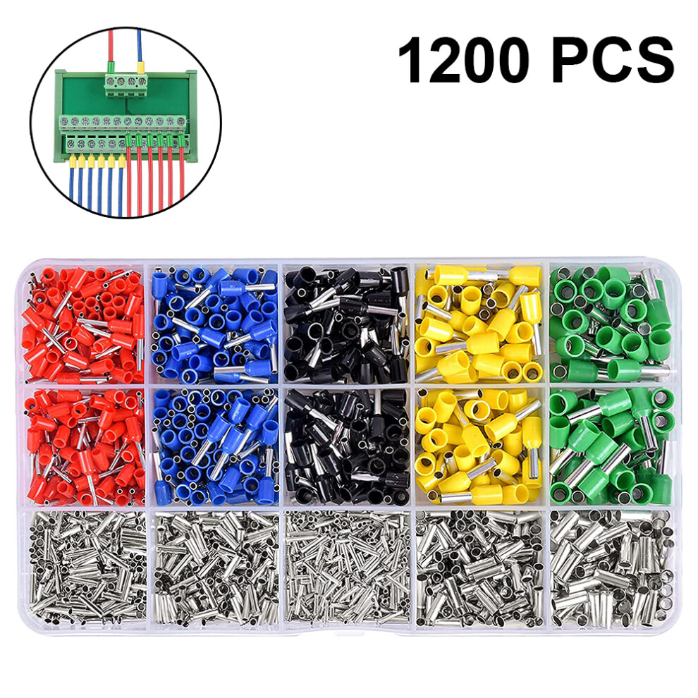 Practical Insulated Wire Ferrules Kit, Cold Pressed Pre-Insulated Sleeve Tube Terminal For Reliable Connections 9148971571523