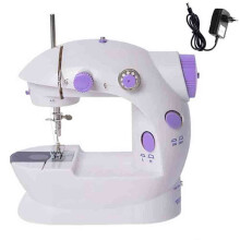 Tailor's Essential, Mini Sewing Machine with Built-In Lamp and Auto Thread Cutter, Perfect for Household and Quick Repairing