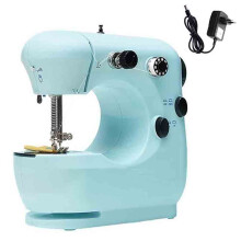 Mini Sewing Machine, Travel Companion with Two-Line Design, Adjustable Tension for Tight Seams, Easy to Operate & Store for Crafting Enthusiasts