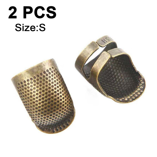 Craftsmanship Elevated: Copper Finger Protector, Adjustable For Comfort, Fine-Tunable Size With Needle Grooves, Strong And Durable, Rust-Resistant, Su