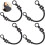 Replacement Bag Handles, U Shape Plastic Design For Stylish DIY Accessories, Black 2