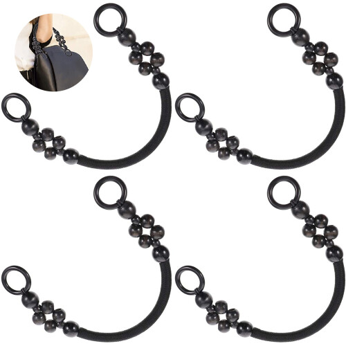 Replacement Bag Handles, U Shape Plastic Design For Stylish DIY Accessories, Black 1