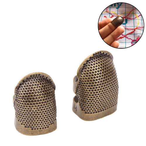 Craftsmanship Elevated: Copper Finger Protector, Adjustable For Comfort, Fine-Tunable Size With Needle Grooves, Strong And Durable, Rust-Resistant, Su 1