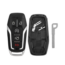 Guscio per chiave intelligente compatibile con telecomando di accesso senza chiave, guscio di ricambio Dur per modelli Ford, guscio chiave di alta