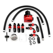 Kit régulateur de pression de carburant pour systèmes Uni EFI. Compatible avec les pompes à carburant à haut débit. Optimisation de l'injection.