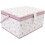 Large Capacity Fabric Sewing Basket  Secure Button Closure  Removable Tray  Portable Handle, Purple 2