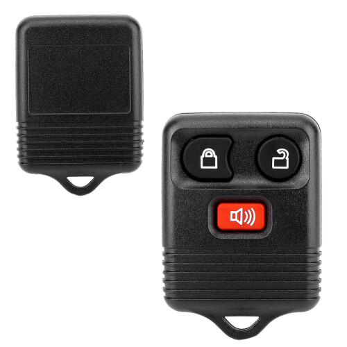 Télécommande de remplacement à 3 boutons compatible avec les véhicules Ford, télécommande d'entrée sans clé autoprogrammable avec outil de 2