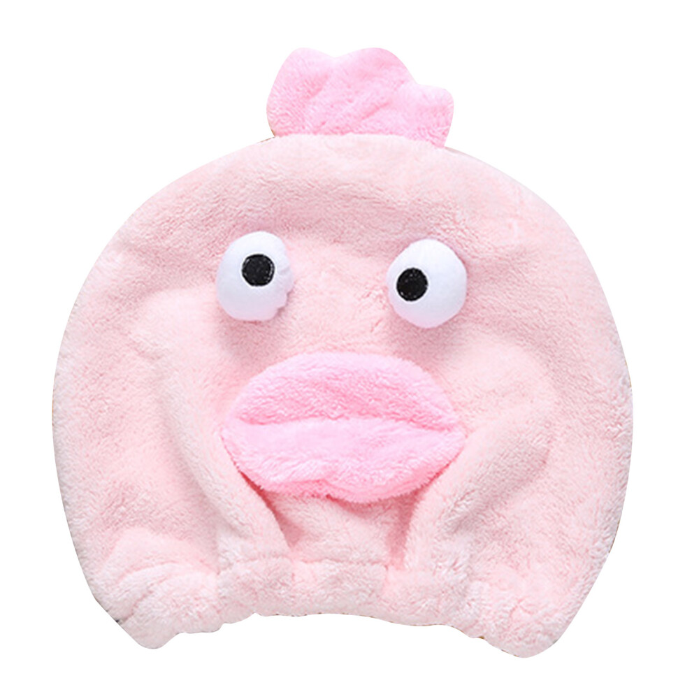 Quick Drying Cap For Kids, Absorbent Turban With Strong Water Absorption, Cute Cartoon Design Microfiber Bath Wrap, Portable And Skin-Friendly For Fun